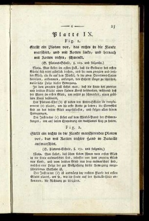 Platte IX.