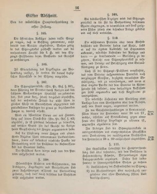 Eilfter Abschnitt. Von der mündlichen Hauptverhandlung in erster Instanz