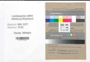 Entnazifizierung Wilhelm Haude , geb. 27.11.1893 (Polizist)