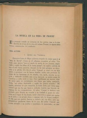 La música en la obra de Proust