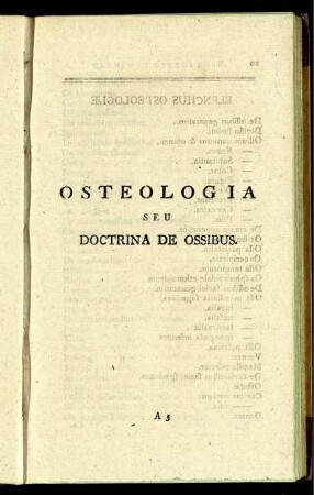 Osteologia Seu Doctrina De Ossibus.