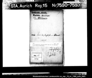 Die Beschwerden der Gemeinde Rhaude gegen die ihr auferlegte Pflasterung der Gemeindewege