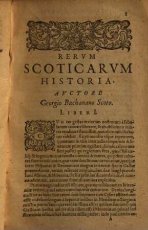 Rerum Scoticarum historia : libris XX descripta ...