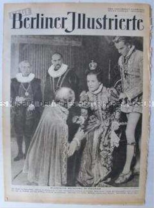 Wochenzeitschrift "Neue Berliner Illustrierte" mit Bildern zum Zeitgeschehen aus aller Welt