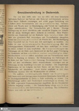 Grenzüberschreitung in Oesterreich