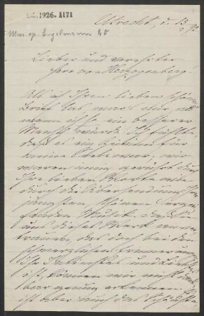 Brief an Heinrich von Herzogenberg : 15.02.1892