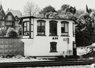 Oelsnitz/Vogtland. Bahnhof, Stellwerk B 2