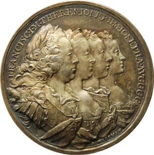 Kaiser Franz I. Stephan - Ankunft der kaiserlichen Familie in Innsbruck anlässlich der Vermählung Erzherzog Leopolds mit Infantin Maria Ludovica von Spanien