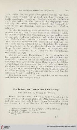 14: Ein Beitrag zur Theorie der Entwicklung