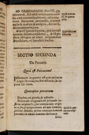 379-398, Sectio II. De Peccatis.