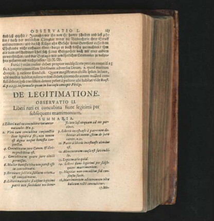 De Legitimatione. Observatio LI. - LIII.