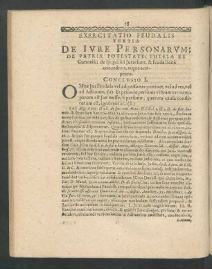 Exercitatio Feudalis Tertia De Iure Potestate; Tutela Et Curatela ...