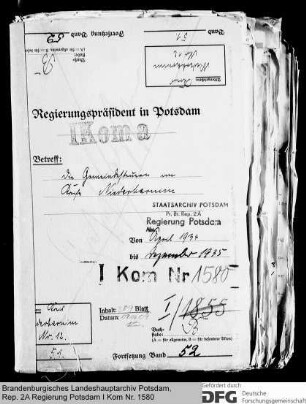 Gemeindesteuern im Kreis Niederbarnim