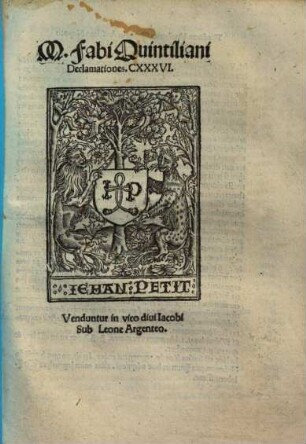 Declamationes. CXXXVI.