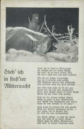 Steh' ich in finst'rer Mitternacht