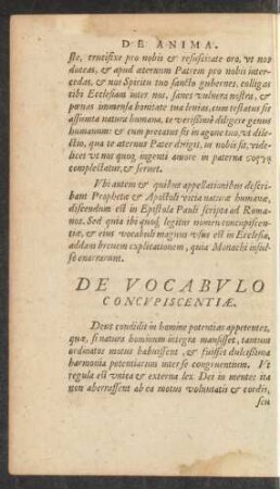 De Vocabulo Concupiscentiae.