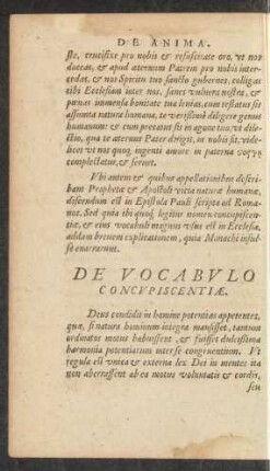 De Vocabulo Concupiscentiae.