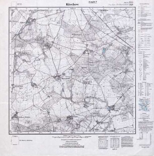2532 (alte Nr.: 1128) Körchow, Meßtischblatt (4 cm - Karte)
