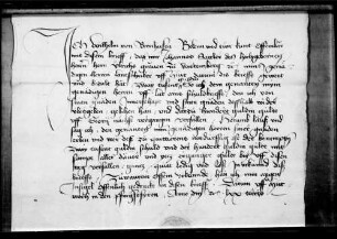 Wilhelm von Bernhausen quittiert für 2000 fl. laut Schuldbrief und 100 fl. Gült.