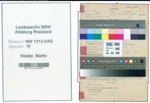 Entnazifizierung Martin Kloster , geb. 21.04.1898 (Stadtsekretaer)