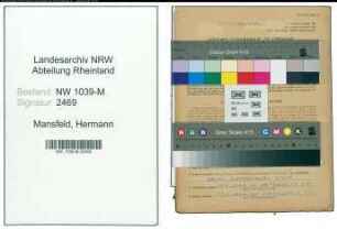 Entnazifizierung Hermann Mansfeld , geb. 28.03.1922 (Arbeiter)