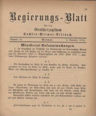 Nr. 22 : 5. November 1870