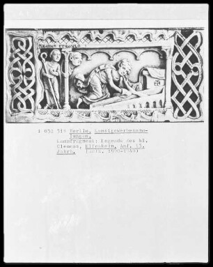 Kammfragment: Legende des heiligen Clemens
