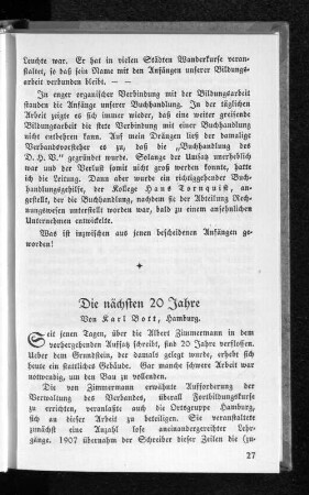 Die nächsten 20 Jahre