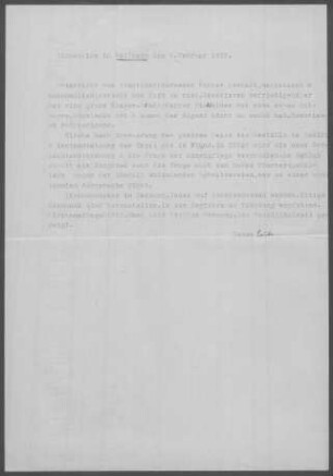 Weilheim/Teck: Inspektionsbericht 1932