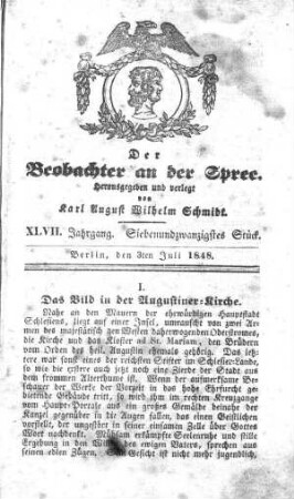 27. Stueck, 3. Juli 1848