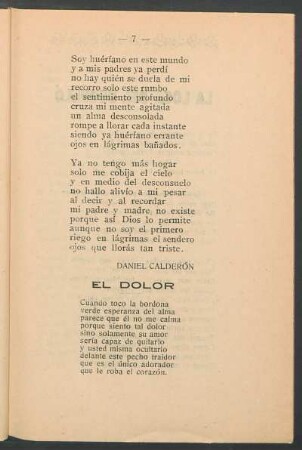 El dolor