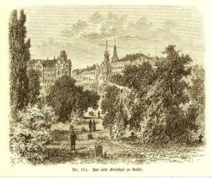 Grafik "Der alte Friedhof zu Kassel"
