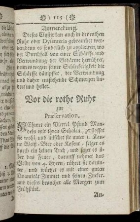 Vor die rothe Ruhr
