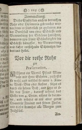 Vor die rothe Ruhr