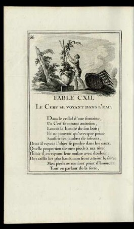Fable CXII. Le Cerf Se Voyant Dans L'Eau.