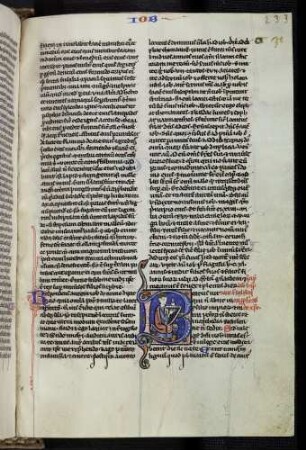 Historisierte Initiale (Psalm 1): B(eatus vir): Psalmist David spielt auf einer Lyra.