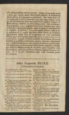 I. Disputationes & Opuscula.
