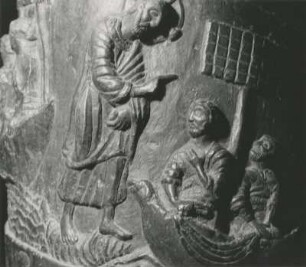 Berufung der Apostel Petrus und Andreas, Bernwardsäule, Dom zu Hildesheim