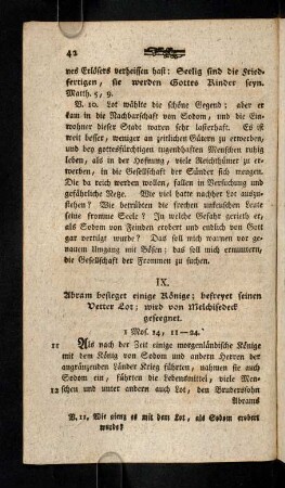 42-51, IX. Abraham besieget ...; Gott staerket Abrams ...