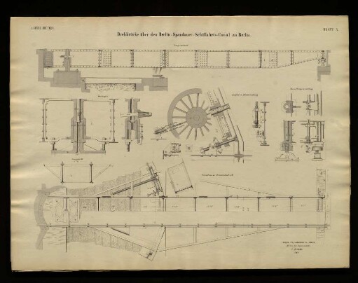 Drehbrücke über den Berlin-Spandauer-Schiffahrts-Canal zu Berlin.