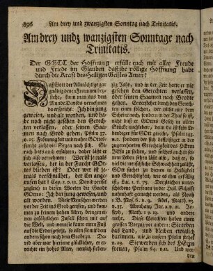 896-912, Am dreyundzwanzigsten Sonntage nach Trinitatis