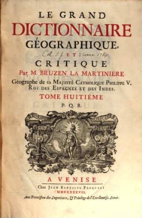Le grand dictionnaire géographique et critique, 8