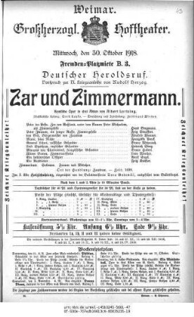 Zar und Zimmermann