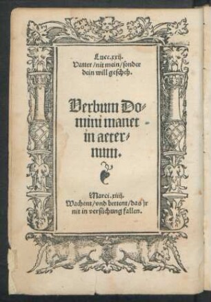Verbum Domini manet in aeternum.