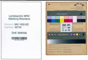 Entnazifizierung Mathilde Graf, geb. 13.02.1902 (Studienraetin)