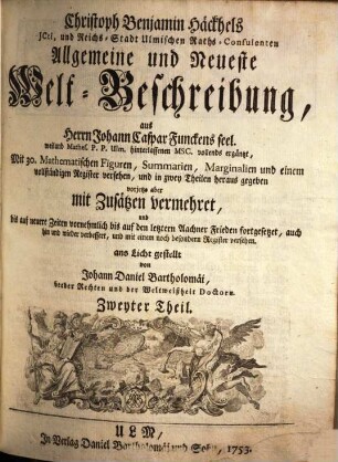 Allgemeine Welt-Beschreibung, 2