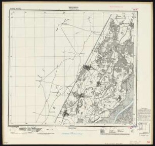 Messtischblatt [7711] = 90 : Weisweil (Rheinbrücke), Rheinniederung Wyhl-Weisweil, 1931 : Messtischblatt [7711] : Weisweil (Rheinbrücke). - Hrsg. 1886, wichtigere Nachtr. 1931. - Karlsruhe : [Kunstdr. Künstlerbund], 1931. - 1 Kt. : zweifarb. - Rechts unten: Planzeiger 1:25 000. - Mit Gitternetz (Topographische Karte von Baden, 90)