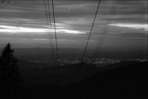 Schauinsland: Freiburgs Lichtermeer vom Schauinsland