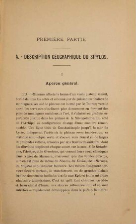 Le Sipylos et ses monuments