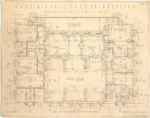 Fischer, Theodor; Nürnberg; Haus Adelsberger - Grundriss EG